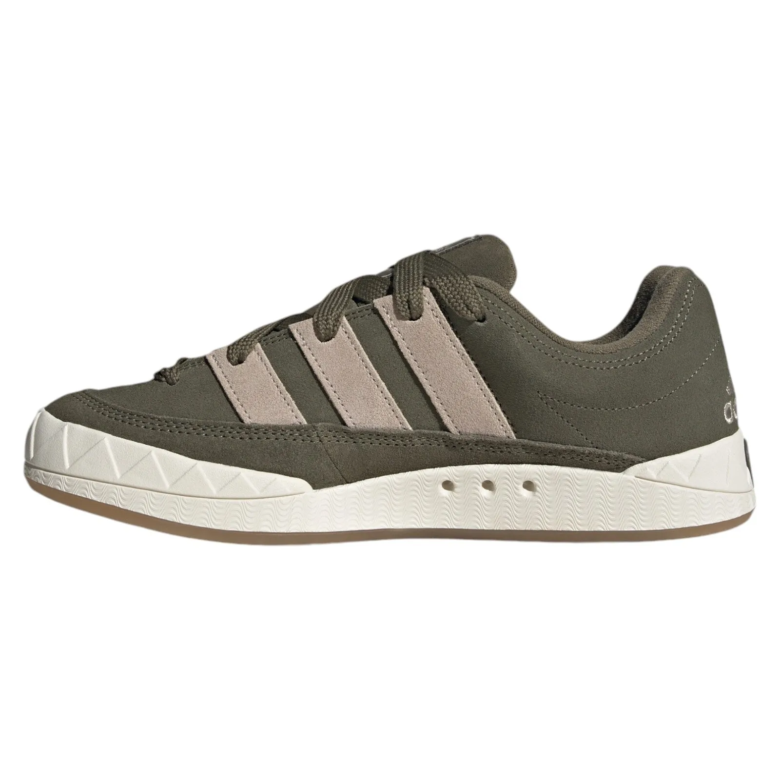 adidas Adimatic Lowtop Skate Shoe - Olive Strata / Wonder Beige / Off White