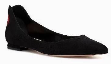 Ballet Pump in Black Suede