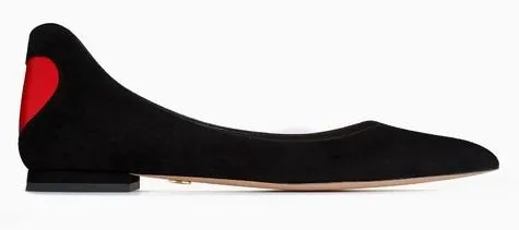 Ballet Pump in Black Suede