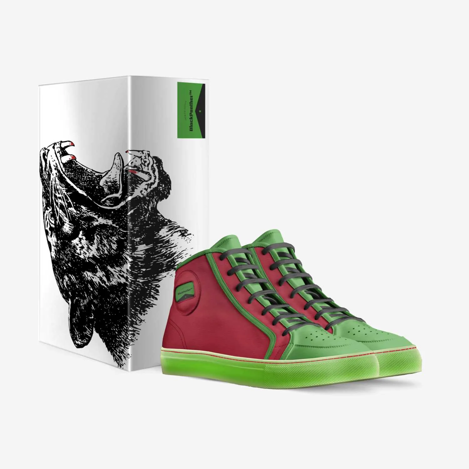 BlackPanther Skate Hi-top green