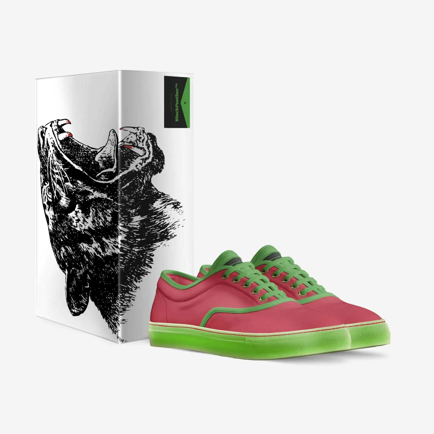 BlackPanther Skate low-top green