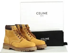 Celine Tan Kurt High Lace-up Boots with logo heel  EU 39 UK 6