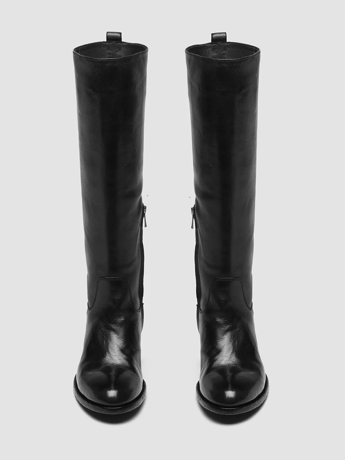 DENNER 116 - Black Leather Zip Boots