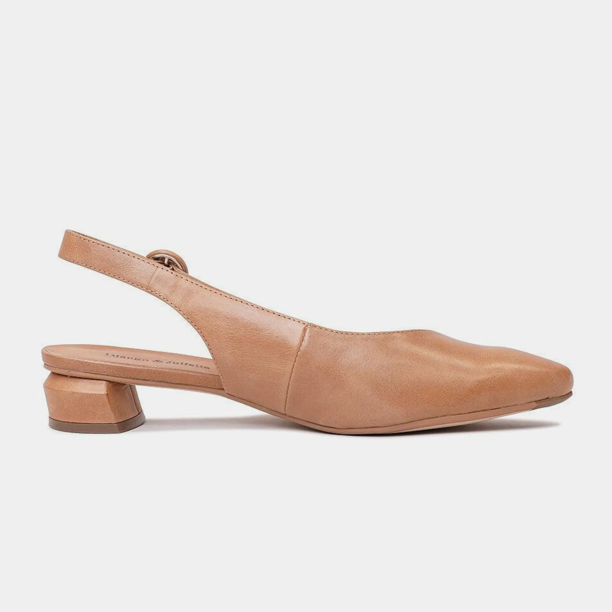 Fotini Tan Leather Flats