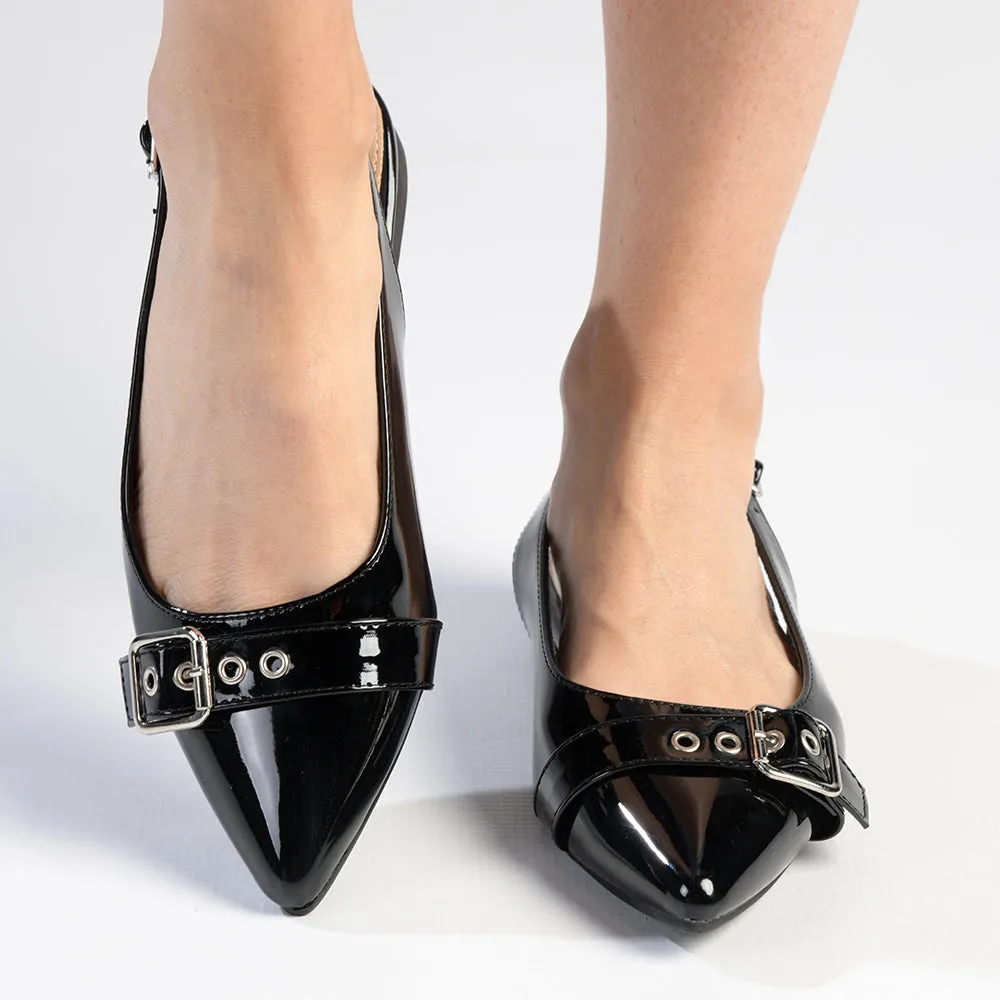 Madison Jackette Pump With Buckle - Black