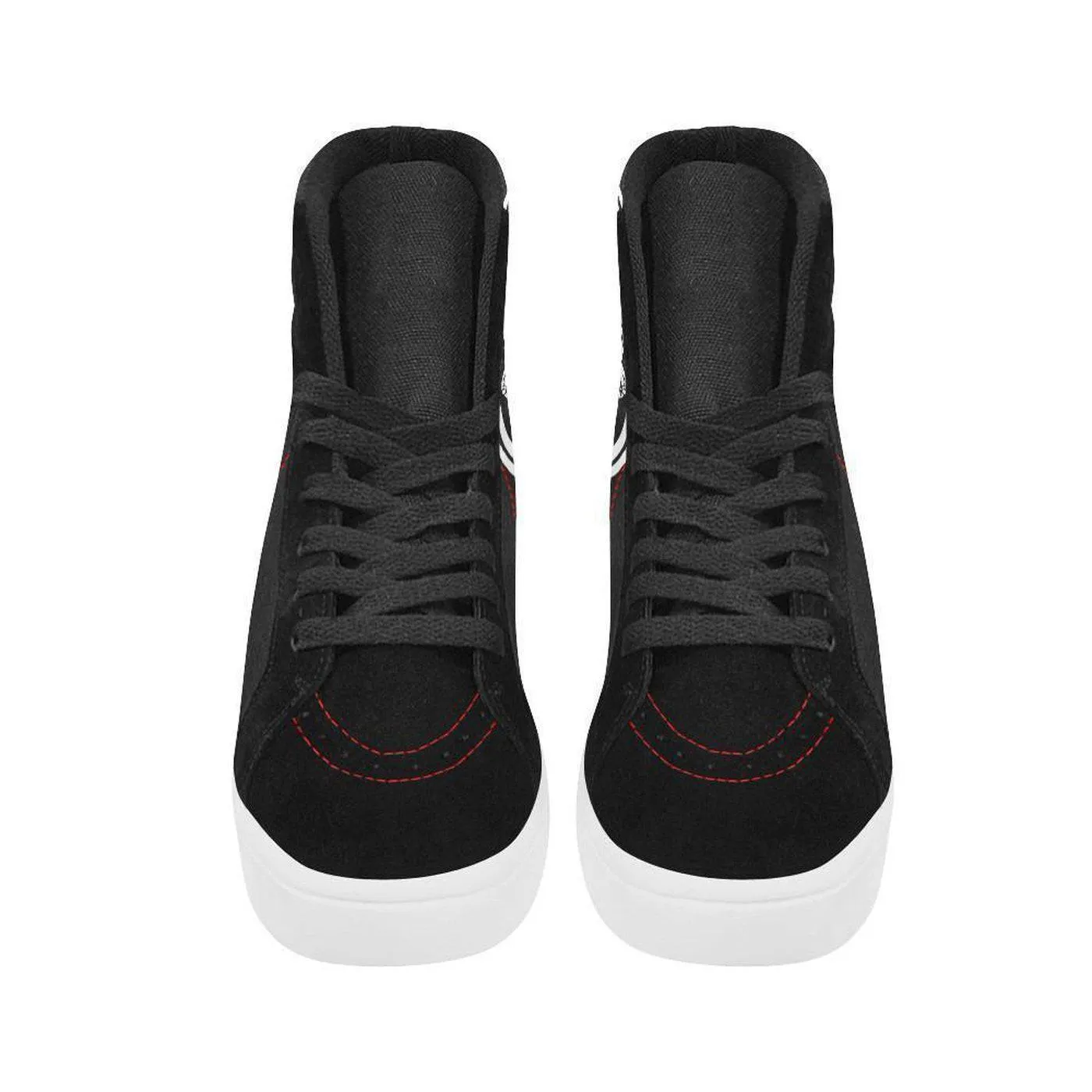 Mens Black Lion Skate Shoes with High Top