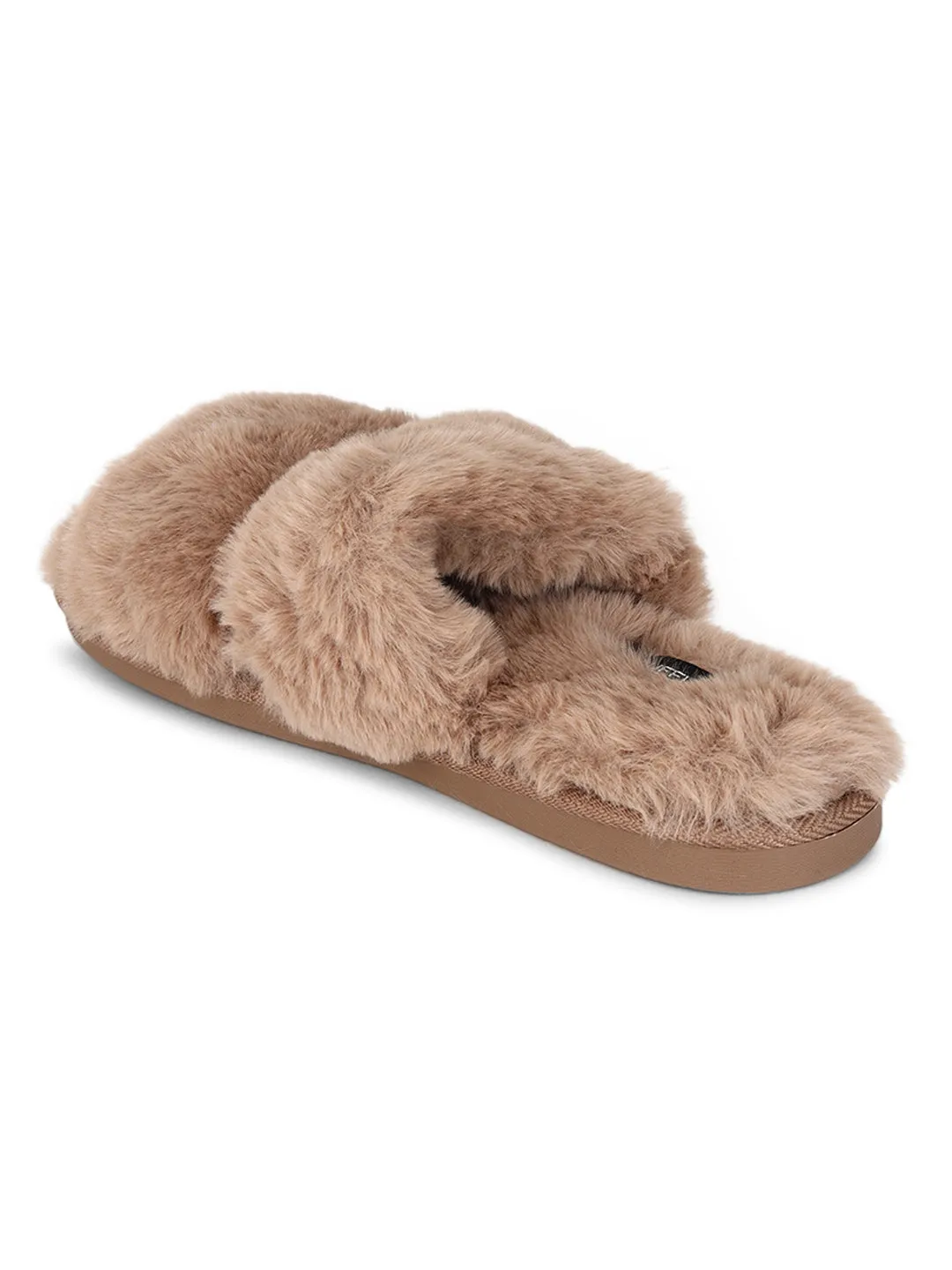 Mocha Fur Winter Warm Comfy Slipper (TC-INDSLIP2-MOC)