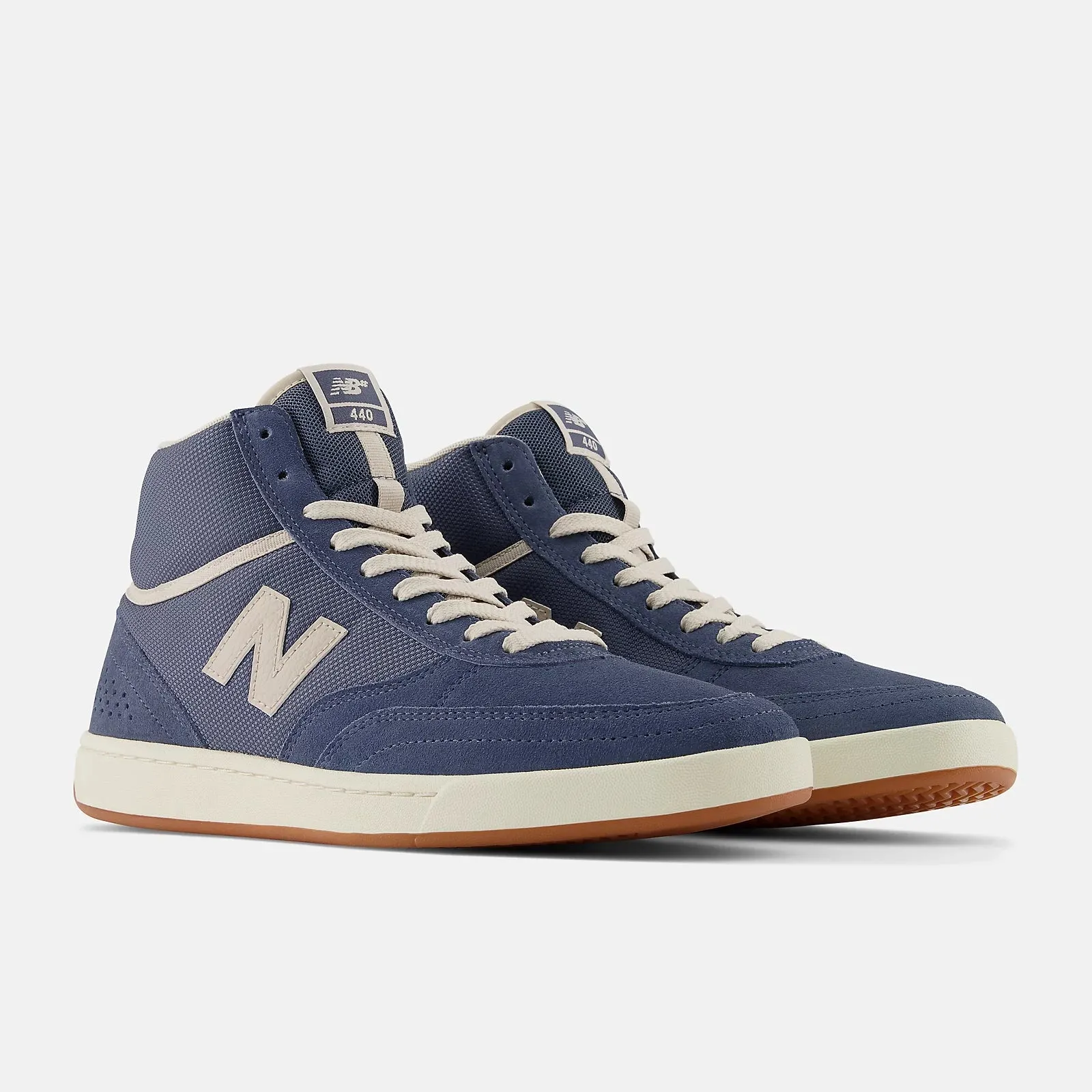 New Balance Numeric 440 High Skateboard Shoes - Navy/White