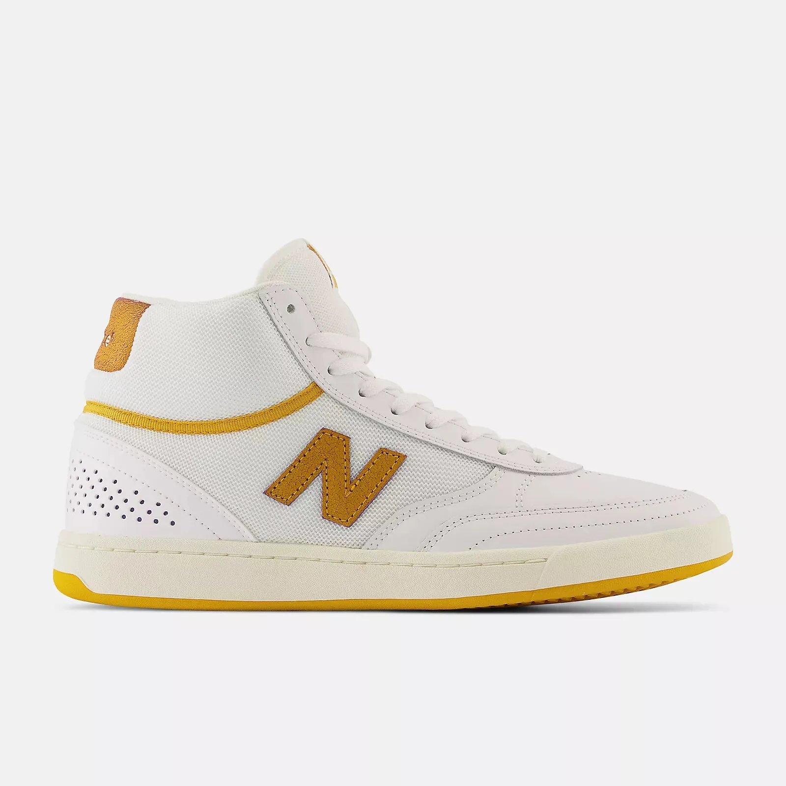 New Balance Numeric 440 High Skateboard Shoes - White/Yellow