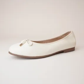 Picture Nude Leather Ballet Flats