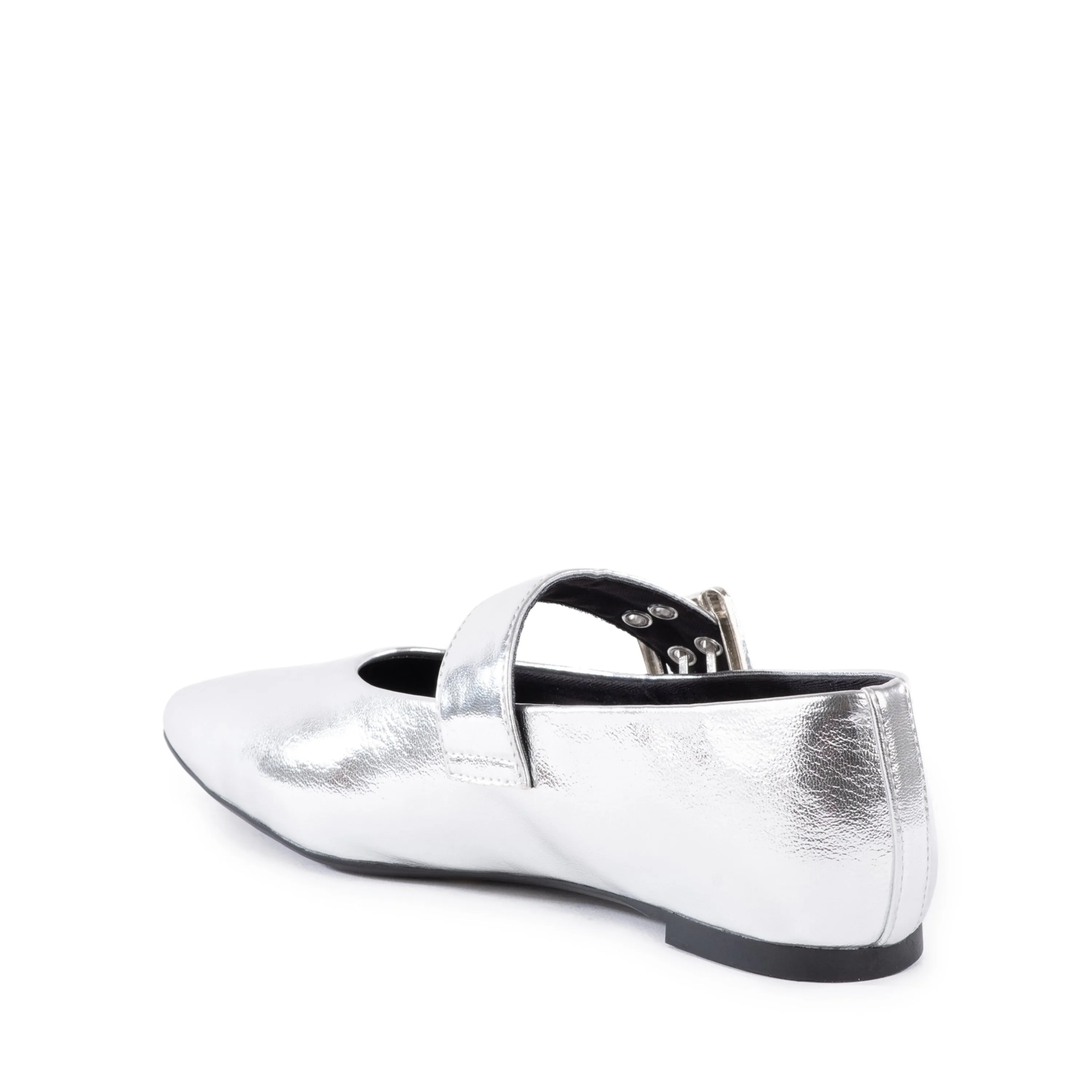 Seychelles Spinning Around Ballet Flats - Silver