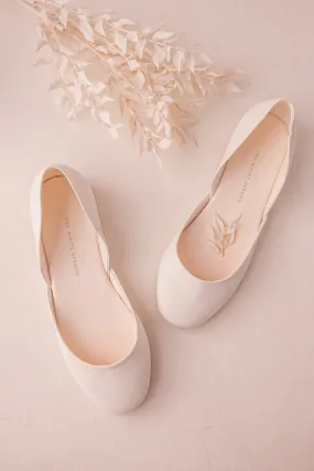 Thea - Light Ivory Ballet Flats