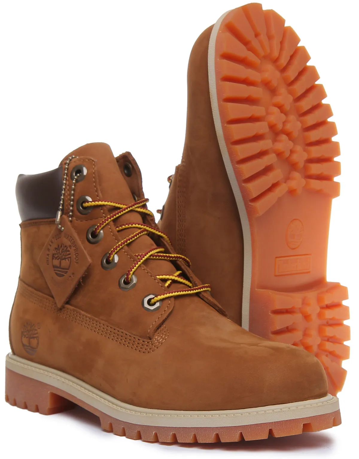 Timberland 6 Inch Ankle Boots In Rust For Youth