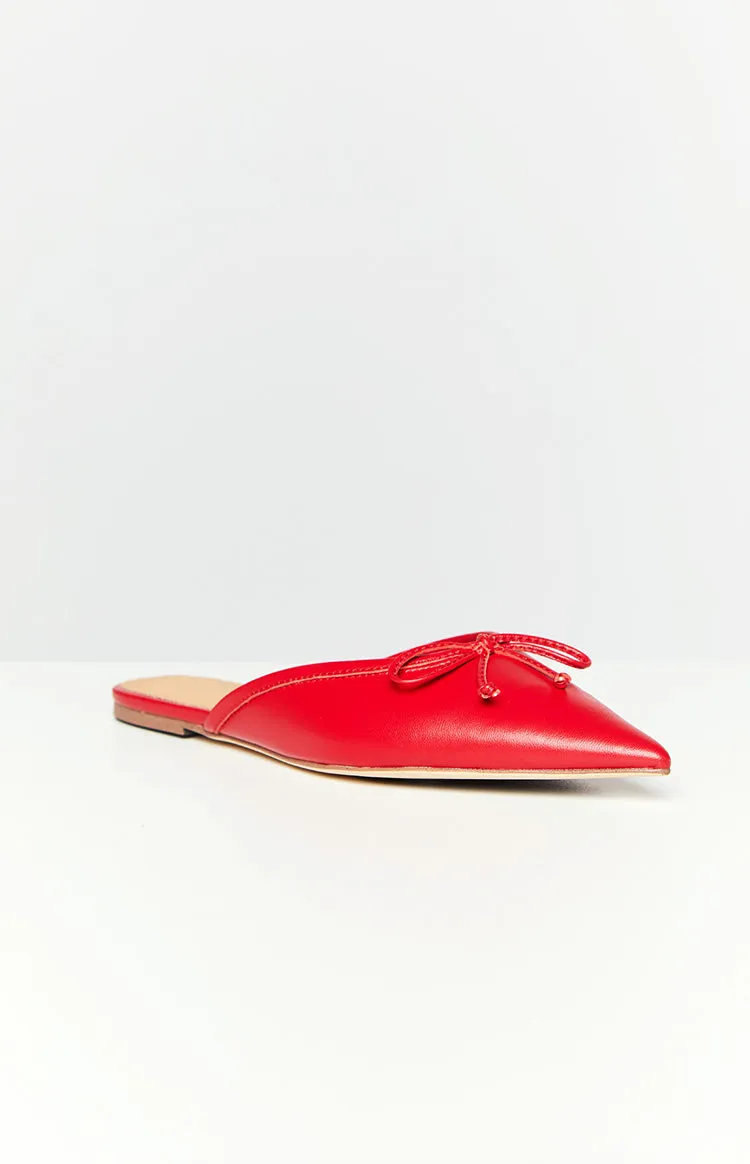 Tony Bianco Javelin Ruby Mule Flats