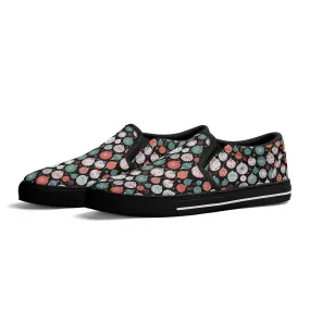 Womens Colorful Ornament Rubber Slip On Shoes