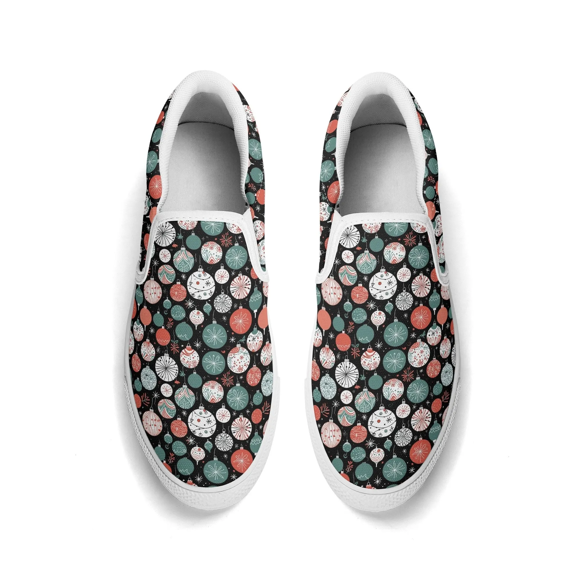 Womens Colorful Ornament Rubber Slip On Shoes